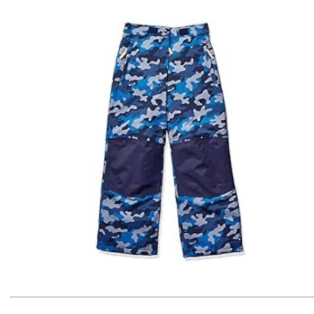 Amazon Essentials Blue Camo Snow Pants| size 8 years MED| NEW